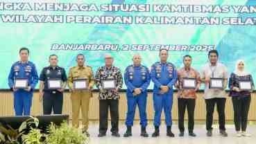 Dislautkan Kalsel Bersinergi dalam Penanganan Destructive Fishing Jaga Situasi Kamtibmas Kondusif di Wilayah Perairan Kalsel