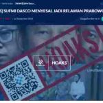[HOAKS] Sufmi Dasco Menyesal Jadi Relawan Prabowo