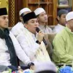 KEHADIRAN AL HABIB MUHAMMAD BIN ABDULLAH AL JUNAID DARI HADRAMAUT YAMAN DI SAMBUT BUPATI ANDI RUDI LATIF