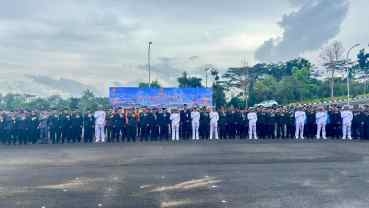 Panglima TNI Tekankan Soliditas dan Kewaspadaan Prajurit pada Peringatan HUT ke-80 TNI di Kotabaru