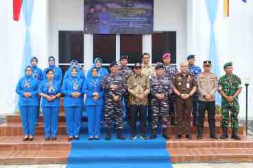 Pemkab Kotabaru Hadiri Peresmian Gedung Olahraga Lanal Kotabaru oleh Komando Daerah Angkatan Laut (Dankodaeral) XIII
