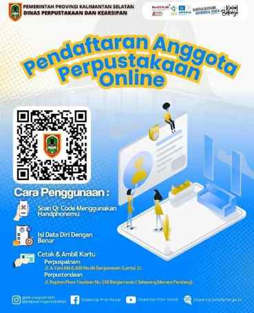 Perpustakaan Kalsel Hadirkan Layanan Registrasi Digital untuk Permudah Akses Masyarakat