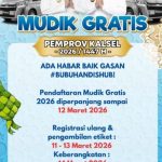 ab# Antusias Tinggi, 300 Warga Kalsel Ikuti Program Mudik Gratis Pemprov